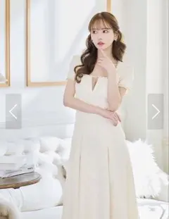 jewels ♡sifeel ミディアムドレス（アイボリー） クリーニング済み