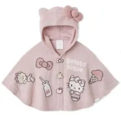 ジェラートピケ サンリオハウス ハローキティ ベビーポンチョ