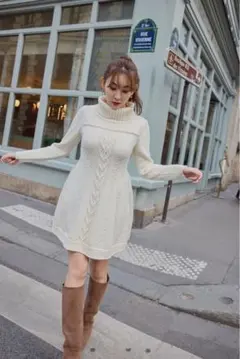herlipto Bambina Cable Knit Dress - メルカリ