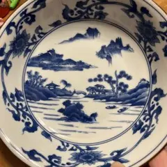 4枚セット【100年前の九谷焼】深皿 中鉢 アンティーク 膾皿 15cm 九谷焼 なます皿｜直径15.5 高さ4.5｜縁起物和食器