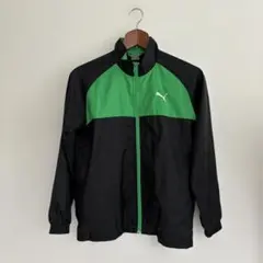 PUMA キッズ ウィンドブレーカー 150 ブラック ホームクリーニング済