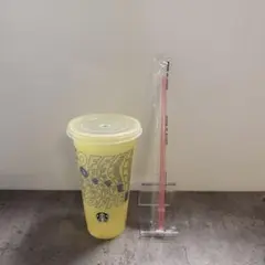 黄×赤☆スターバックス　ミステリーカラーチェンジングリユーザブルコールドカップ