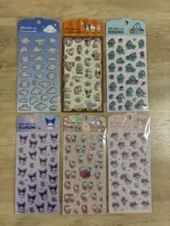【正規品】サンリオ　ぷくっとシール　６枚セット