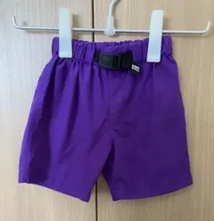 BABYDOLL 紫色 軽量、速乾ハーフパンツ 100