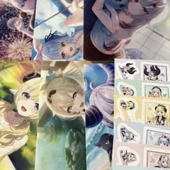 ローソン　ホロライブ　クリアファイル・ステッカー コンプリートセット