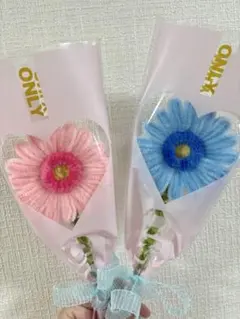 モールフラワー・枯れないお花・ガーベラ・バレンタイン・プレゼント・2本セット