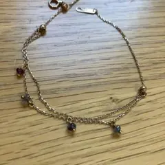 アガット　k10 スライドチャームブレスレット