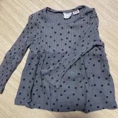 ZARA ドット柄 長袖カットソー 2-3歳用