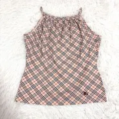 BURBERRY BLUE LABEL ピンク ノバチェック キャミソール　38のサムネイル