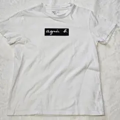 アニエスベー　×　アダムエロペ　 BOX LOGO　半袖Tシャツ　M