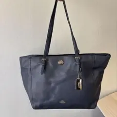 COACH トートバッグ F15142 レザー ブラック - メルカリ