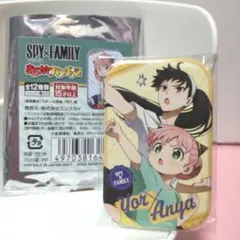 スパイファミリー　まるかく缶バッジ  アーニャ・ヨルフォージャー 母娘