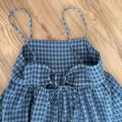 ローリーズファーム チェック柄キャミワンピース F