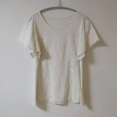 LAISSE PASSE　レッセパッセ　袖フリルブラウスプルオーバーのサムネイル