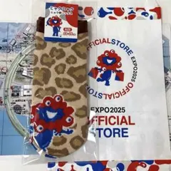 EXPO2025 ミャクミャクヒョウ柄ソックス1足セット新品未開封　公式紙袋付き