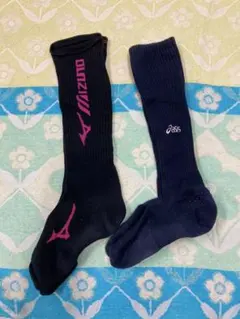 Mizuno & Asics バレーボール用ソックス　2足セット