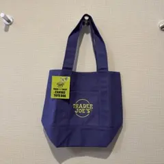 Trader Joe's ミニキャンバストートバッグ パープル