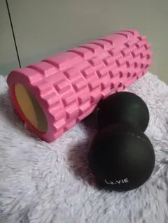 筋膜ローラー ピンク La-VIE マッサージボールセット