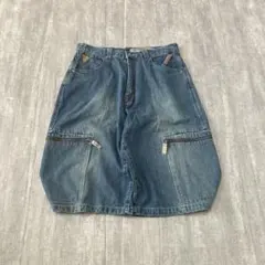 00s hobo dnm baggy cargo denim shortsのサムネイル