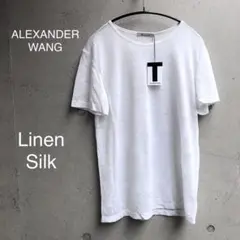 ALEXANDER WANG リネン シルク 半袖　シアーTシャツ　ホワイトのサムネイル