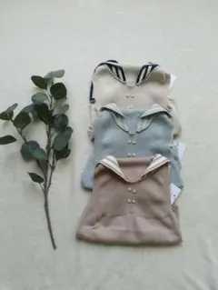 セーラーニットロンパース