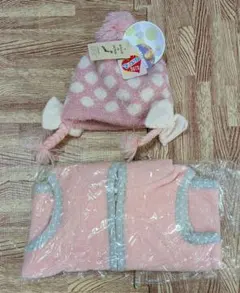 【新品】フリースジャケットと帽子セット