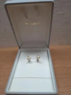 パール クリップ式イヤリング