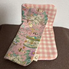 ガーゼハンカチ　ユキエモン882ハンドメイド 完売✭ユキエモン コロコロタウン ベージュ 20×20 ガーゼ