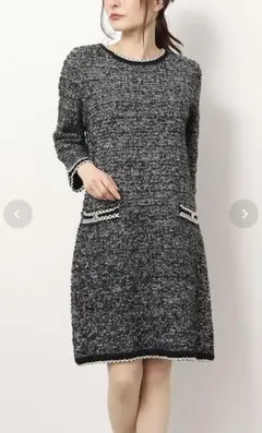 新品　ジャスグリッティー　ワンピース　ツイード調