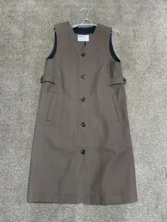 マーガレットハウエル MHL ジャンパースカート ワンピース ブラウン M