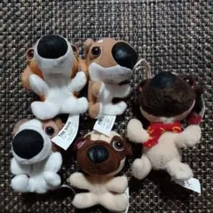 マクドナルド　ハッピーセット犬のぬいぐるみ5体セット