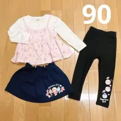 アンパンマン 福袋 3点セット ドキンちゃん 女の子 ピンク チュニック