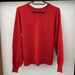 COLONY 2139 Vネック長袖ニット 赤 レディース Fサイズ