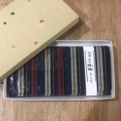 民芸　縞紬（しまつむぎ）長財布