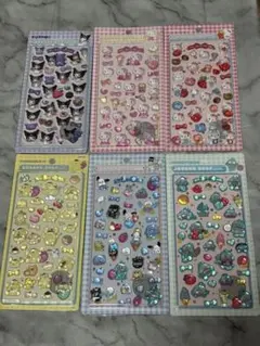 サンリオ キティ クロミ ハンギョドン ボンボンドロップシール うるちゅる