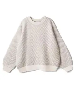 ヘリンボーンビッグニットトップス fo1404 GRL グレイル