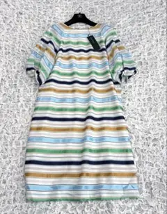 トランスワーク　新品　高級イタリア生地マンテコ　ワンピース　定価43000円のサムネイル