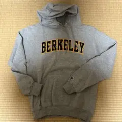 Champion UC Berkeley フード付きスウェット S M グレー