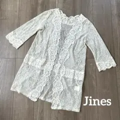 Jines✳︎アイボリー レースカーディガン ガウンのサムネイル