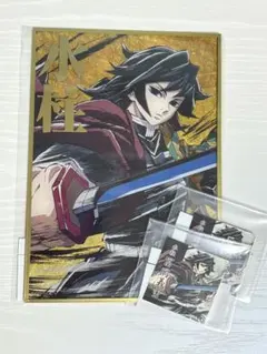 鬼滅の刃 WEBSHOPくじ 水柱 冨岡義勇 アクリル色紙&ステッカー