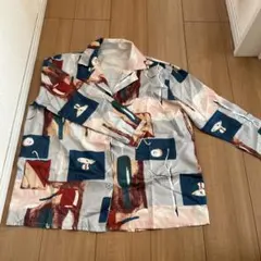 抽象パターン 長袖シャツ