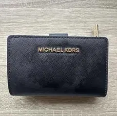 MICHAEL KORS ブラック 二つ折り財布