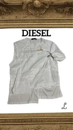 DIESEL レディース トップス シンメトリー 白 Sサイズ　匿名配送