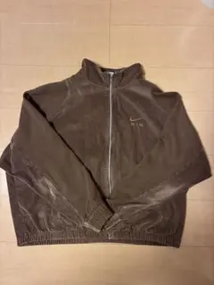 Nike AIR ブラウン ジップアップジャケット XL 短丈