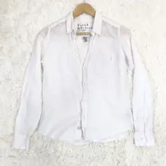 フランクアンドアイリーン BARRY リネン シャツ 長袖 XS 水色 