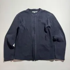 90s EMPORIO ARMANI ジップ コットン カーディガン イタリア製