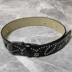 レザーベルト 92cm【スタッズ／アメカジ】ヴィンテージ風 Y2K