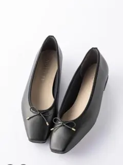 LE TALON　フラットシューズ ブラック 25センチ　ブラック　フォーマル