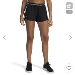 アンダーアーマー　ランニングパンツ　黒　マラソン　ウォーキング　ショートパンツ