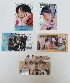 Stray Kids Qoo10特典 クリアトレカ 5枚セット　スキズ